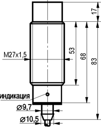 Габариты ISN EF71A-02G-14-L